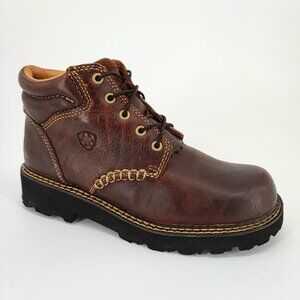 Ariat Canyon Women's Size 7.5B US Brown Leather Lace-Up Work Boots 10001254
